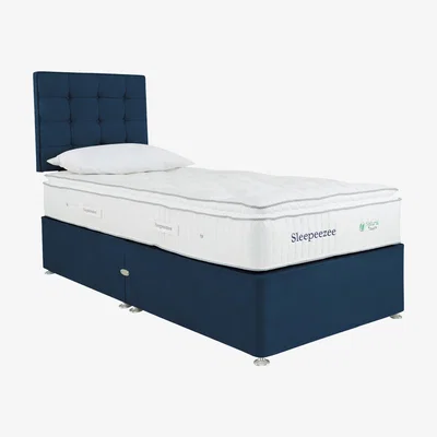 Furniture Village Sleepeezee - Natural Touch 2000 Pillowtop Divan Set - Single - Blue