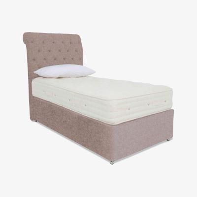Furniture Village Hypnos - Luxury Firm 4 Divan Set - Single - Tweed Rose