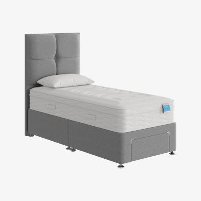 Furniture Village Sleep Story - Gel Plus Hybrid Divan Set - Small Single - Grey