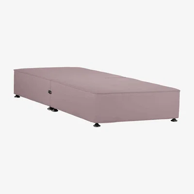 Furniture Village Sleepeezee - Shallow Divan Base - Single - Plush Light Pink