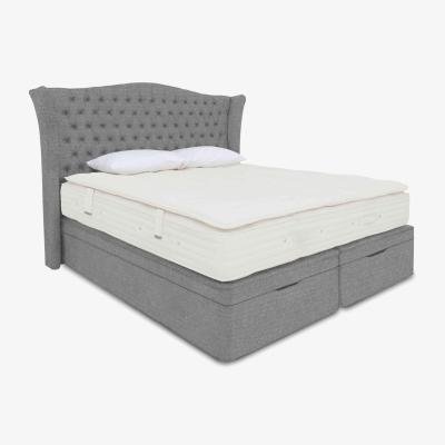 Furniture Village Hypnos - Majestic Ottoman Divan Set - Single - Imperio Grey