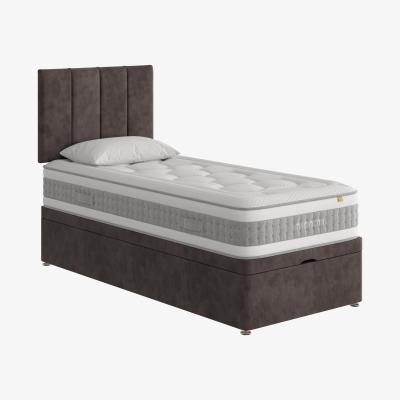 Furniture Village Mammoth - Prestige Pocket 2000 End Ottoman Divan Set - Single - Grey