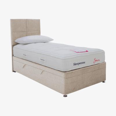 Furniture Village Sleepeezee - Jessica Side Ottoman Divan Set - Single - Cream