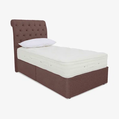 Furniture Village Hypnos - Luxury Firm 3 Divan Set - Single - Maestro Spice