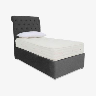 Furniture Village Hypnos - Luxury Firm 4 Divan Set - Single - Smokey Quartz