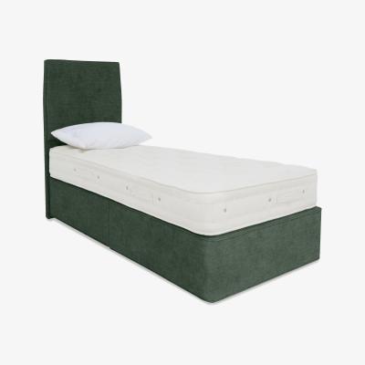 Furniture Village Hypnos - Luxury Firm 2 Divan Set with 2 Drawers - Single - Tourmaline Green
