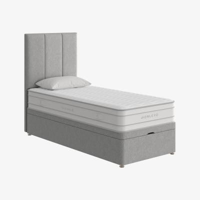 Furniture Village True Gel 5000 End Ottoman Divan Set - Single - Silver