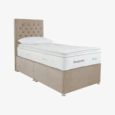 Furniture Village Sleepeezee - Natural Touch 3000 Pillowtop Divan Set - Single - Beige