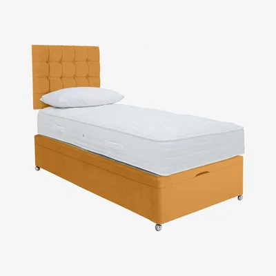 Furniture Village Sleep Story - Ergo 1000 End Ottoman Divan Set - Single - Yellow