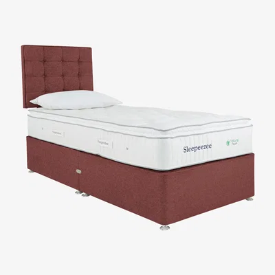 Furniture Village Sleepeezee - Natural Touch 2000 Pillowtop Divan Set - Single - Red