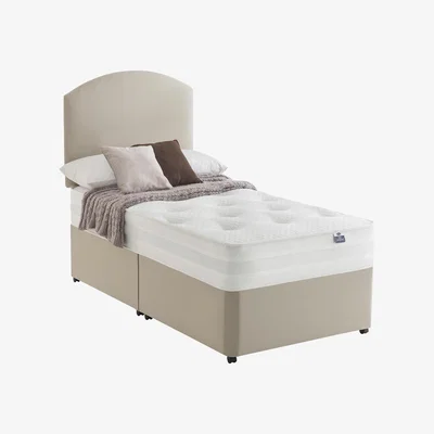 Furniture Village Silentnight - Mirapocket Serenity 1400 Ortho Divan Set - Single - Beige