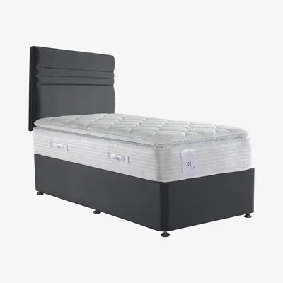 Furniture Village Sealy - Activsleep Geltex Pocket Eurotop 2800 Divan Set - Single - Grey