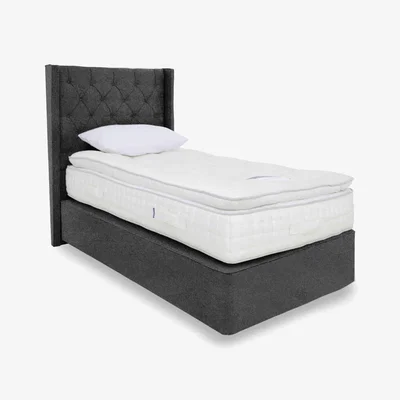 Furniture Village Harrison Spinks - Yorkshire 20k Pillow Top Firm Divan Set - Single - Mole Charcoal