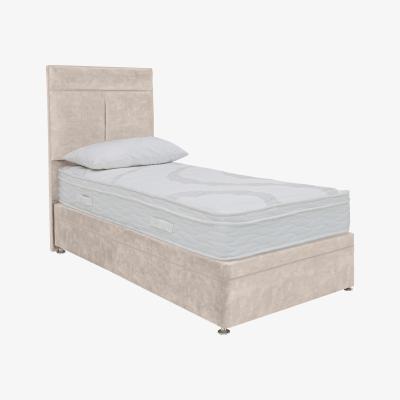 Furniture Village Sleep Story - Latex 3400 Side Ottoman Divan Set - Small Single - Cream