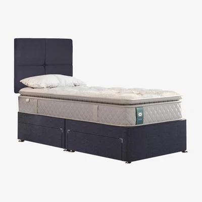 Furniture Village Sealy - Ashton Medium Divan Set - Single - Midnight