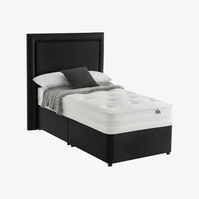Furniture Village Silentnight - Mirapocket Serenity 1400 Ortho Divan Set - Single - Black