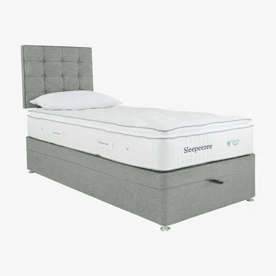 Furniture Village Sleepeezee - Natural Touch 2000 Pillowtop End Ottoman Divan Set - Single - Green