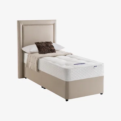 Furniture Village Silentnight - Miracoil Serenity Ortho Divan Set - Single - Beige