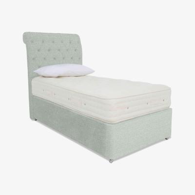 Furniture Village Hypnos - Luxury Firm 4 Divan Set with 2 Drawers - Single - Brooklyn Mint