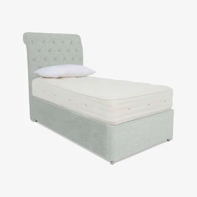 Furniture Village Hypnos - Luxury Firm 4 Divan Set with 2 Drawers - Single - Brooklyn Mint