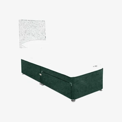 Furniture Village Sleepeezee - Memory Sense Ortho Divan Set with 2 Drawers - Single