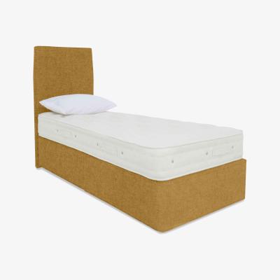 Furniture Village Hypnos - Luxury Firm 2 Divan Set - Single - Tweed Mustard
