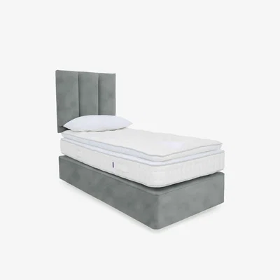 Furniture Village Harrison Spinks - Yorkshire 5K Pillow Top Divan Set with 2 Drawers - Single - Lovely Slate