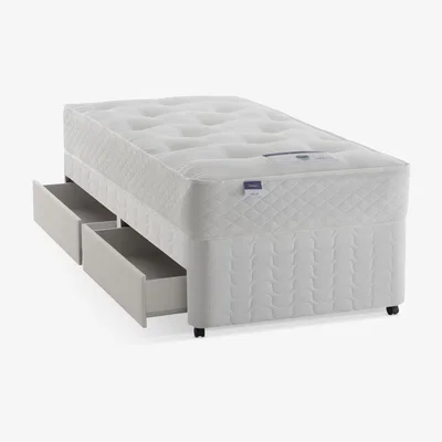 John Lewis Silentnight Sleep Soundly Miracoil Ortho Divan Base and Mattress Set, Firm, Single