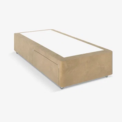 John Lewis John Lewis Non Sprung 2 Drawer Storage Upholstered Divan Base, Single