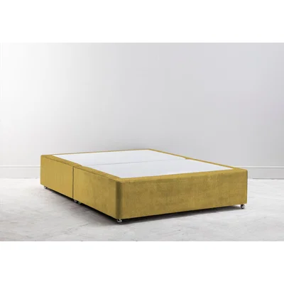 Perch and Parrow Buxton 3' Single Size Bed Base in Dandelion