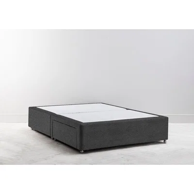 Perch and Parrow Cook 3' Single Size Divan in Crow Black