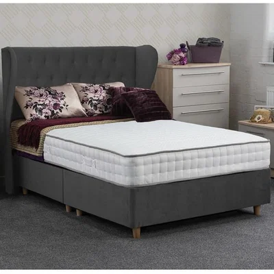The Range Jonas & James Dartmoor Divan Bed Set - Plush Steel / 2 / 1350mm / Single