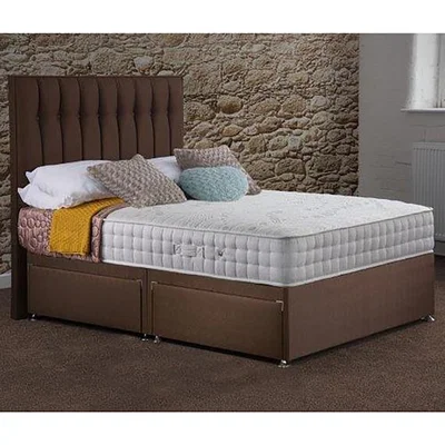 The Range Woolacombe Divan Drawer Bed With Mattress - Chocolate / 2 / Single