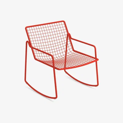 Made in Design Rio R50 Rocking chair - / Metal by Emu Red