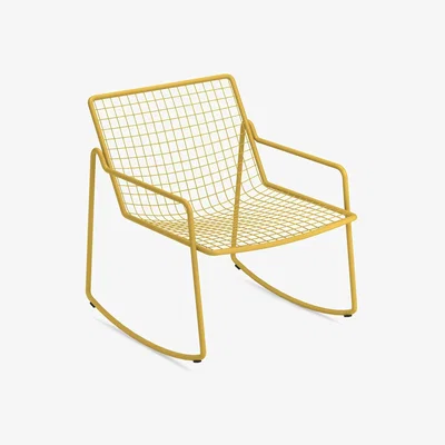 Made in Design Rio R50 Rocking chair - / Metal by Emu Yellow