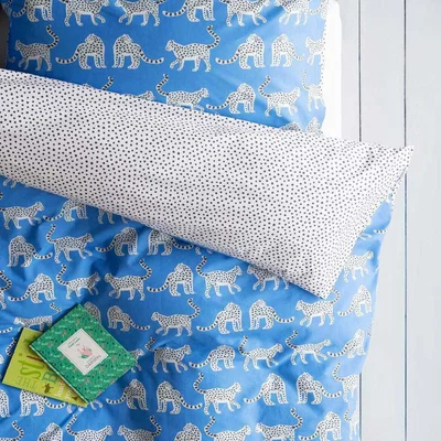 Graham & Green Snow Leopards Single Duvet Set