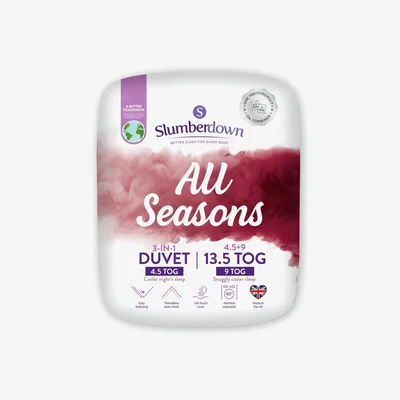 Habitat Slumberdown All Seasons Duvet - Single