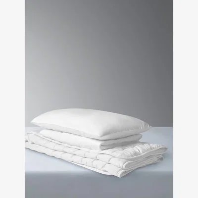 John Lewis John Lewis Duvet, Pillow & Waterproof Mattress Protector Set, 4 Tog, Single