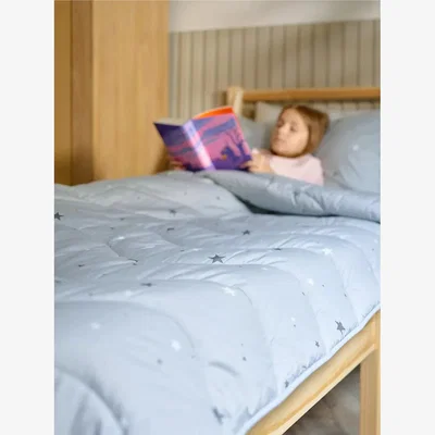 John Lewis Night Lark Junior Stardust Coverless Duvet Set, 7 Tog, Single, Grey