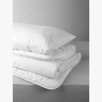 John Lewis little home at John Lewis Active Anti-Allergy with HeiQ Allergen Tech* Duvet and Pillow Set, 10.5 Tog, White, Single