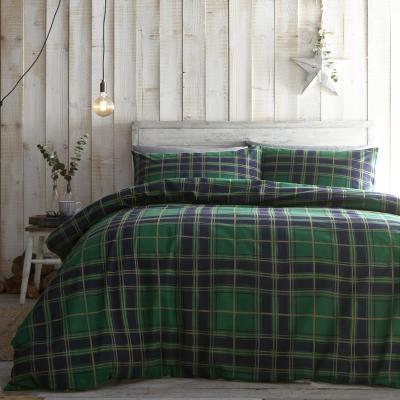 The Range Tartan Duvet Set - Green / Single