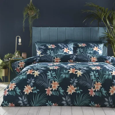 The Range Sukaya Floral Duvet Set - Blue / Single