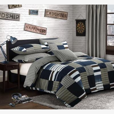 The Range Modern Denim Patchwork Duvet Set - Navy / Single
