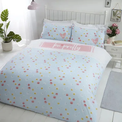 The Range Be Pretty Duvet Set - Duck Egg / Single