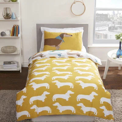 The Range Sausage Dog Duvet Set - Multi / Single