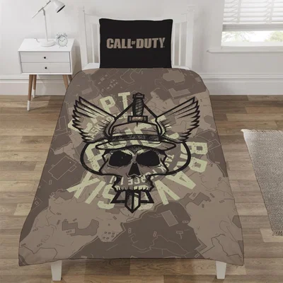 The Range Action War Duvet Set - Brown / Single