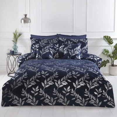 The Range Como Duvet Set - Navy / Single