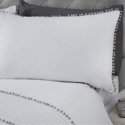 The Range Pom Poms Duvet Set - Grey / Single