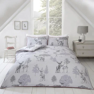 The Range Sherwood Duvet Set - Grey / Single