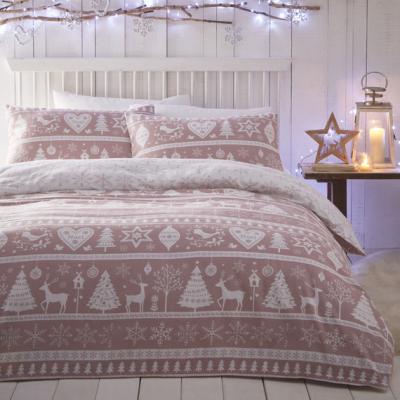 The Range Scandi Duvet Set - Pink / Single